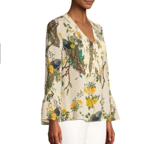 Kobi Halperin Amelia Sleeveless Ruffle Blouse | Neiman Marcus
